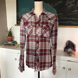 Salt valley western button down Pearl snaps S